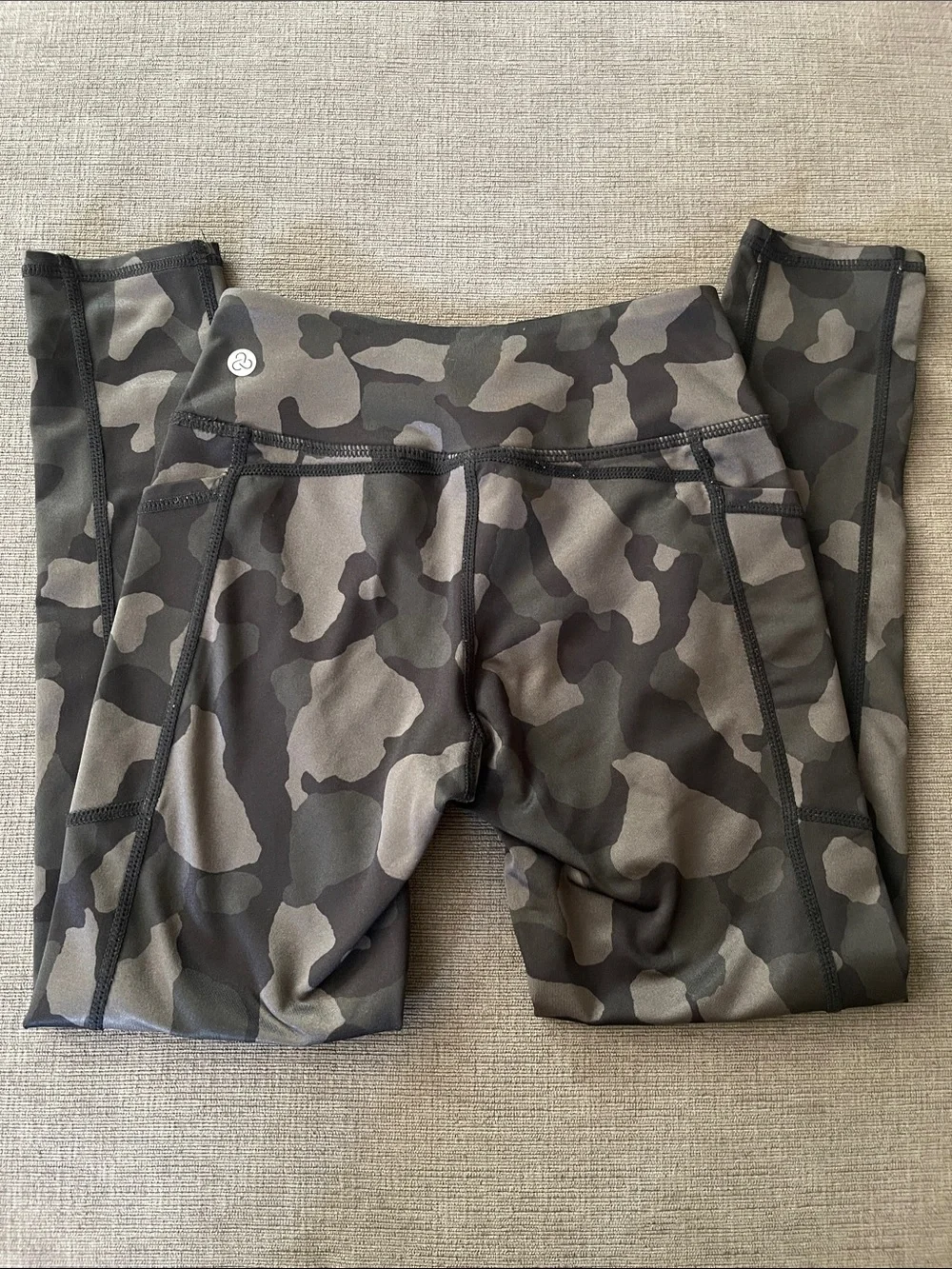 Zella Camo Athletic Leggings Girls Size S